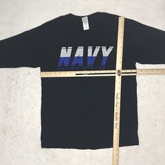 United States Navy Shirt Adult Medium Black Long Sleeves EM1 VIGIL MMC BRISTOL