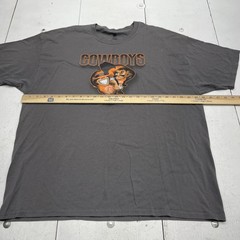 Oklahoma State Cowboys Shirt Mens 2XL Gray NCAA Football Hanes Graphic Tee