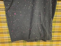 Vtg 90’s Bahamas Beach Paint Splash Shirt, Size XL, Black, Sherry Mfg