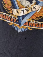 Harley-Davidson 3D Emblem T-Shirt V-Twin DBL Sided, Size s 90’s Vintage
