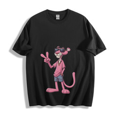Pink Panther Peace Sign Unisex T-Shirt – Cool Retro Cartoon Tee