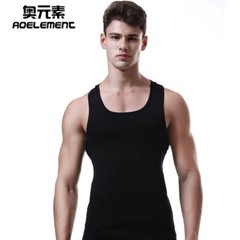 Men Sexy Tank Tops Y-back Cotton Sleeveless Tee Bodybuilding Undershirts Gym Top