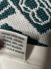 Vintage Taiwan Hearts In Harmony 1990s T-shirt White Size 40 (Fits XS) Rare