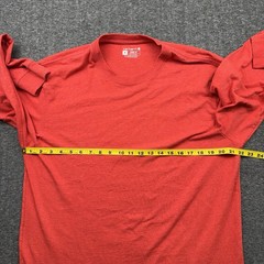 Carhartt Shirt Mens Medium Red Long Sleeve Logo Graphic Loose Fit K231 TK0231-M