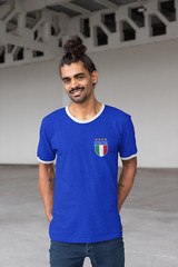 Retro Italy Football T Shirt World Cup Italia Italian Men Women Kid Fan 2018