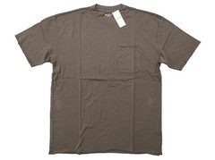 Abercrombie Fitch Mens M Brown Long Length Pocket Relaxed Essential T-Shirt