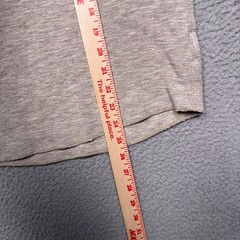 American Eagle Thermal Henley Shirt Mens Medium Gray Classic Fit Long Sleeve