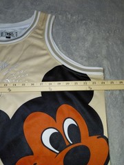Tisa Mickey & Minney Mouse Headgear Classics Embroidered Basketball Jersey 2XL