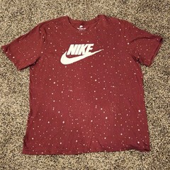 Nike Star AOP T-Shirt Dark Team Red/Light Bone Men’s XL
