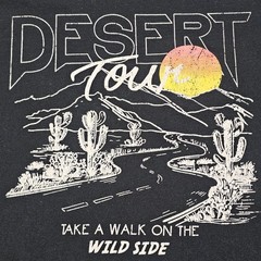 Desert Tour Take a Walk on the Wild Side Black Short Sleeve T-Shirt Men’s XL