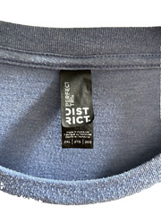 Ebay Logo Graphic T-Shirt Men Large Blue Short Sleeve Tri Blend District