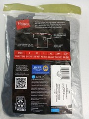 2 Pack Hanes Men Pocket T-Shirts Comfort Wicking Dri Gray/Black Med, LG,XL #196A