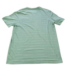 SONOMA Pocket T-Shirt Men L/Green-White Stripes/Cotton-Poly-Spandex Blend