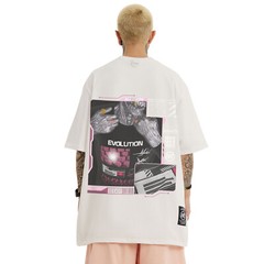 MFCT Men’s Streetwear Artwork Graphic Tee Crewneck Half Sleeves T-shirt