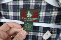 Vintage 90s Mens XL Faded Flannel Pajamas Night Gown Pullover Shirt Plaid USA