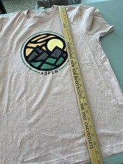 Good Land Supply Co. Graphic Tee Medium Aspen Crewneck Heather Prism Peach NEW