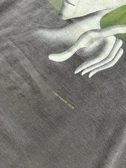 Vintage Alien Fashion Victim 90s UFO Faded Black Graphic Tee Size Med 1995 USA