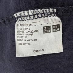 Uniqlo UT Mickey Mouse Shirt Mens Medium Blue Pocket Graphic Feet Tee T-Shirt