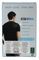 32 Degrees Cool Mens 3 Pack Crew Neck T Shirt Moisture Wicking