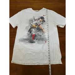 Nike Washington Nationals Stephen Strasburg Graphic T-Shirt White Mens Large