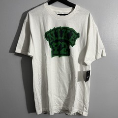 Nike Sportswear Men’s L White 72 Green Cotton Loose Fit Graphic T-Shirt