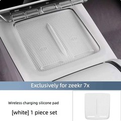 For Zeekr 7X Silicone Center Console Water Cup Frame Cover Anti-slip Wireless Ch