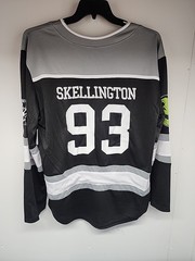 New Jack Skellington Hockey Jersey Disney Embroidered Back Graphic Print Front
