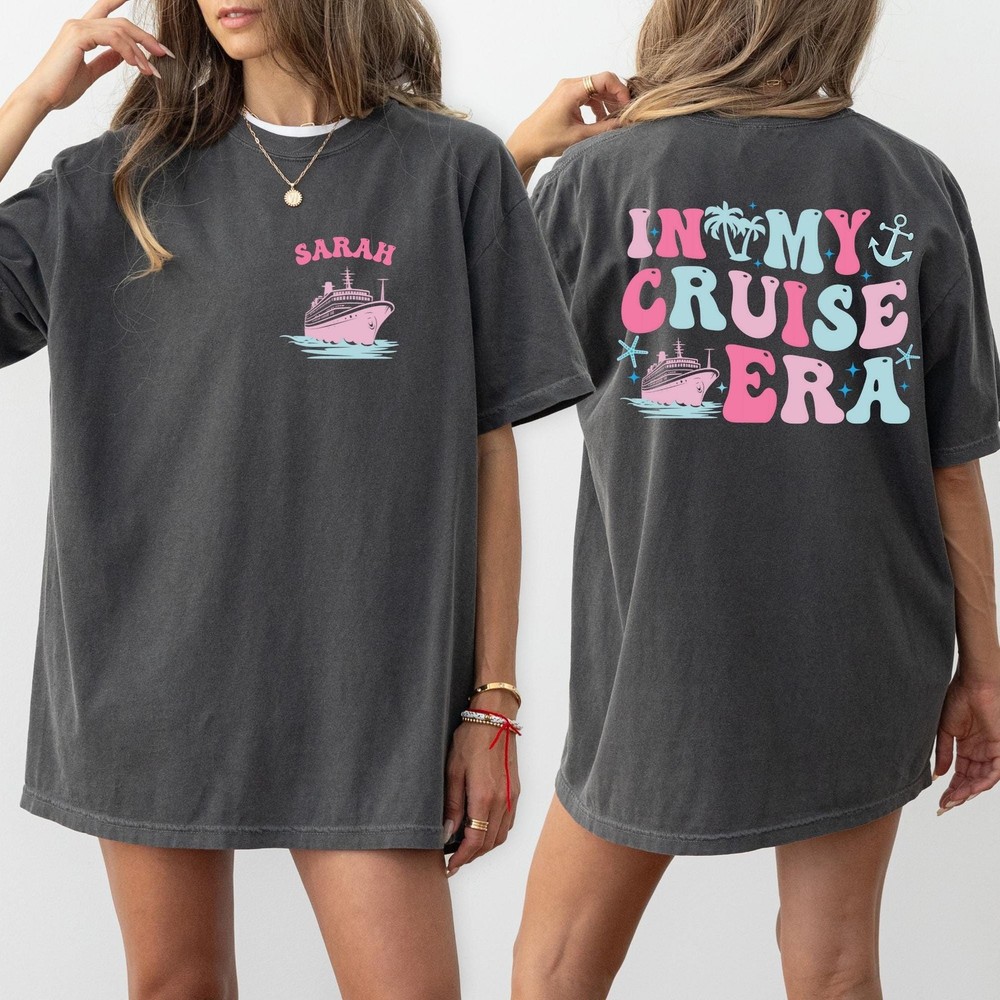 Comfort Colors Custom In My Cruise Era Shirt Girls Trip Shirt Custom Trip Tee