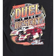 23rd Annual Duel in the Desert Las Vegas Motor Speedway T Shirt Mens Large Black