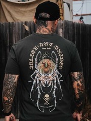 Sullen Men’s Krajda Tarantula Short Sleeve Premium T-shirt Tattoo Spider Tee