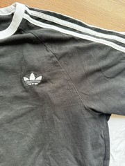 Adidas Black And White Adicolor Classics Men’s L 3-Stripes Tee Shirt Set of Two