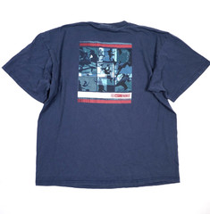 Vintage 90s Nike Basketball White Tag Tee Shirt Large Mens Double Sided Blue