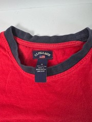 U.S. Polo Assn. Vintage Graphic T-Shirt, Red Ringer Tee, Men’s Size M