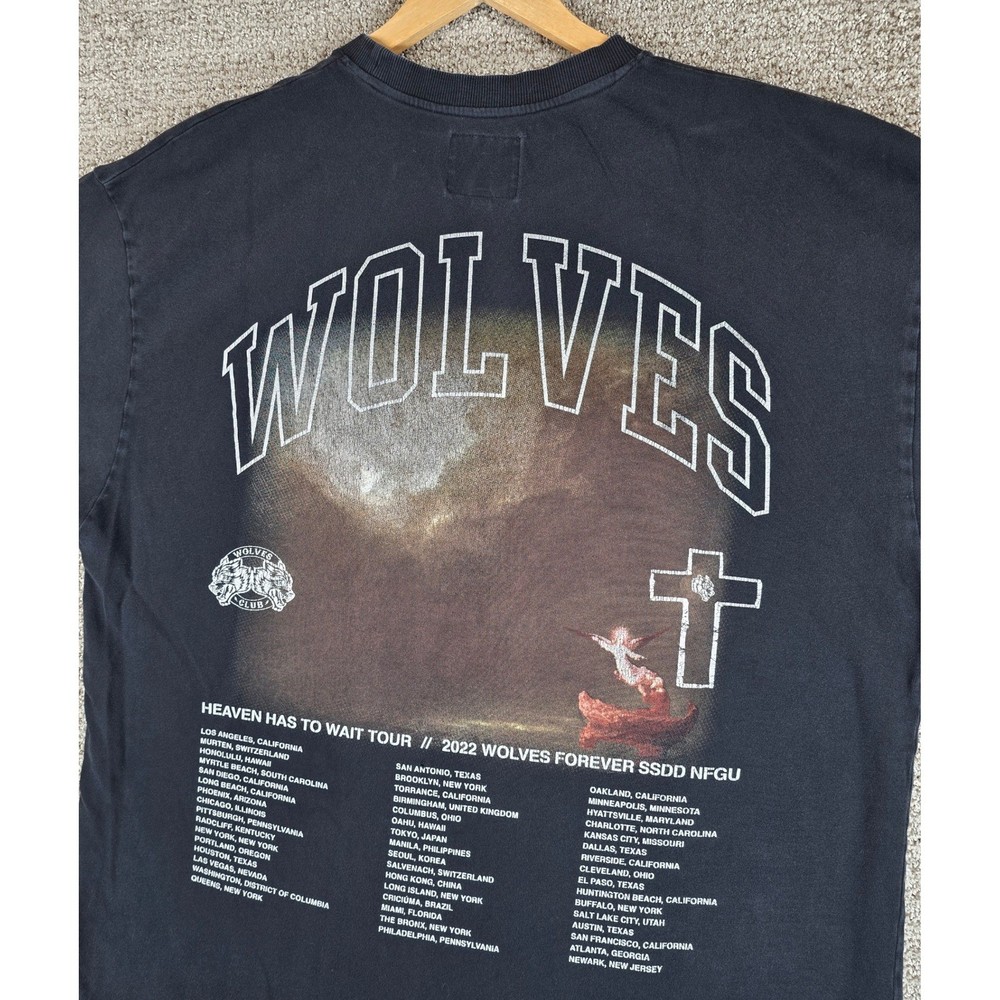 Darc Sport Wolves Club Heaven Has To Wait Tour T Shirt XXL Mens Limited 385-1000