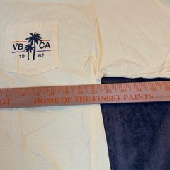ComfortWash Venice Beach California Graphic Pocket T-Shirt Mens Large Yellow NEW
