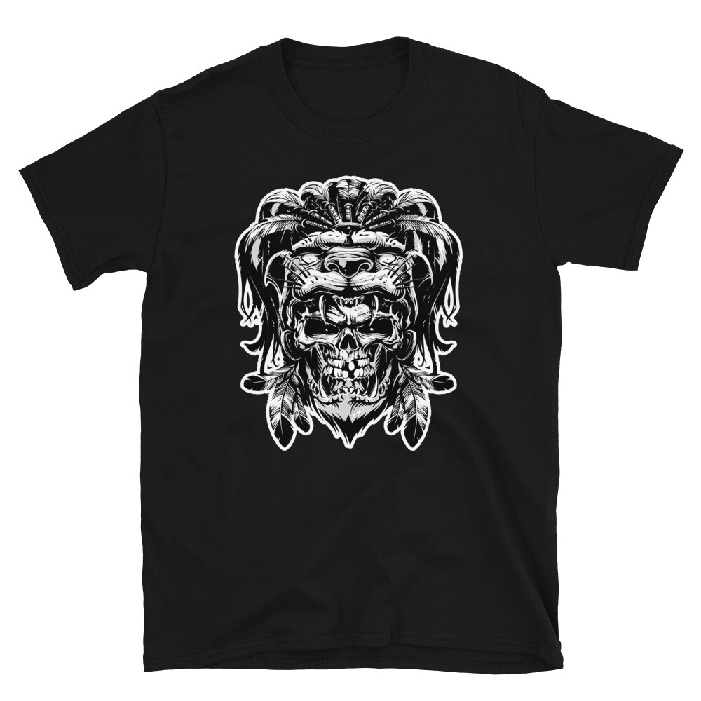 skull tribal king awesome graphic Short-Sleeve Unisex T-Shirt