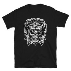 skull tribal king awesome graphic Short-Sleeve Unisex T-Shirt