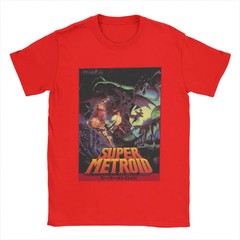 MENS MEN SUMMER SUPER METROID RETROGAMING METROIDVANIA GAME T-SHIRT T-SHIRT