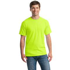 High Visibility Safety T-Shirts Heavy Cotton Hi Vis T-Shirt for Comfort S-5 PACK