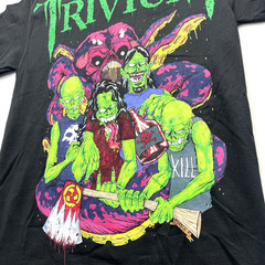 Trivium Shirt Men’s Black Double-Sided Heavy Metal Band Graphic Goblins Cotton