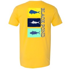 Black Pond Saltwater Series Men’s T-shirt Offshore Fishing Flag Mahi Tuna Marlin