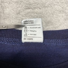 3sixteen Shirt Mens Large Blue Indigo Navy Heavyweight Tee Crew Neck Made In USA