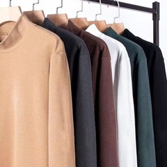 For All-Day-Comfort Men’s Stylish Half Turtleneck Sweater Mock Neck Design