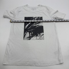 Banana Republic Slim T-shirt Men XS White Graphic Print Logo .#46850