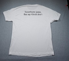 Strawberry Shirt Mens Large White Ben Baller Strawberry Jams But My Glock Dont