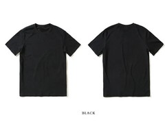 Men T Shirt Cotton Short Sleeve Solid Pure Color Leisure Basic Streetwear Top