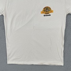 Vintage Gildan L Ivory White T Shirt Smokin Ass Cigars Orlando Fine Leaf Tobacco