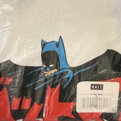 Bait X Batman Mens White Graphic Short Sleeve T Shirt DC Comics Size XL