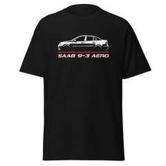 Saab 9-3 Aero 2007 Twin Scroll Turbo Euro Sleeper Graphic Tee T-Shirt Gift