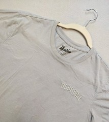 Brooklyn Cloth Mfg Co T-shirt Men Small Lt Gray Embroidered Logo BLESSED